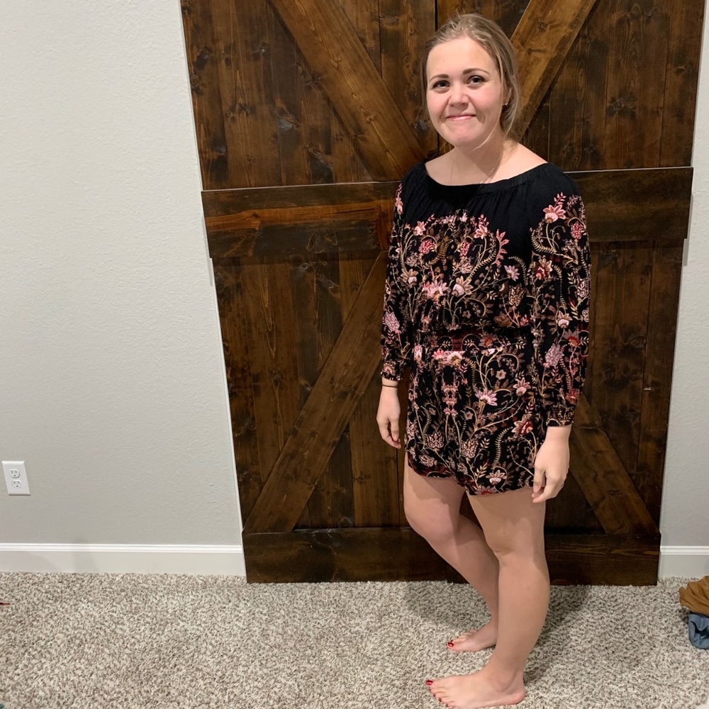 Free People backless romper